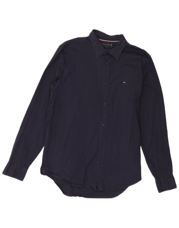 Ανδρικό πουκάμισο Tommy Hilfiger Slim Fit XL Navy Blue Cotton