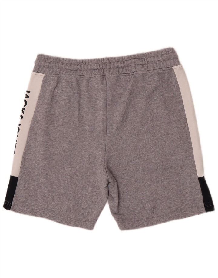 Ανδρικό γραφικό αθλητικό σορτς Jack & Jones, μεσαίο γκρι, βαμβακερό