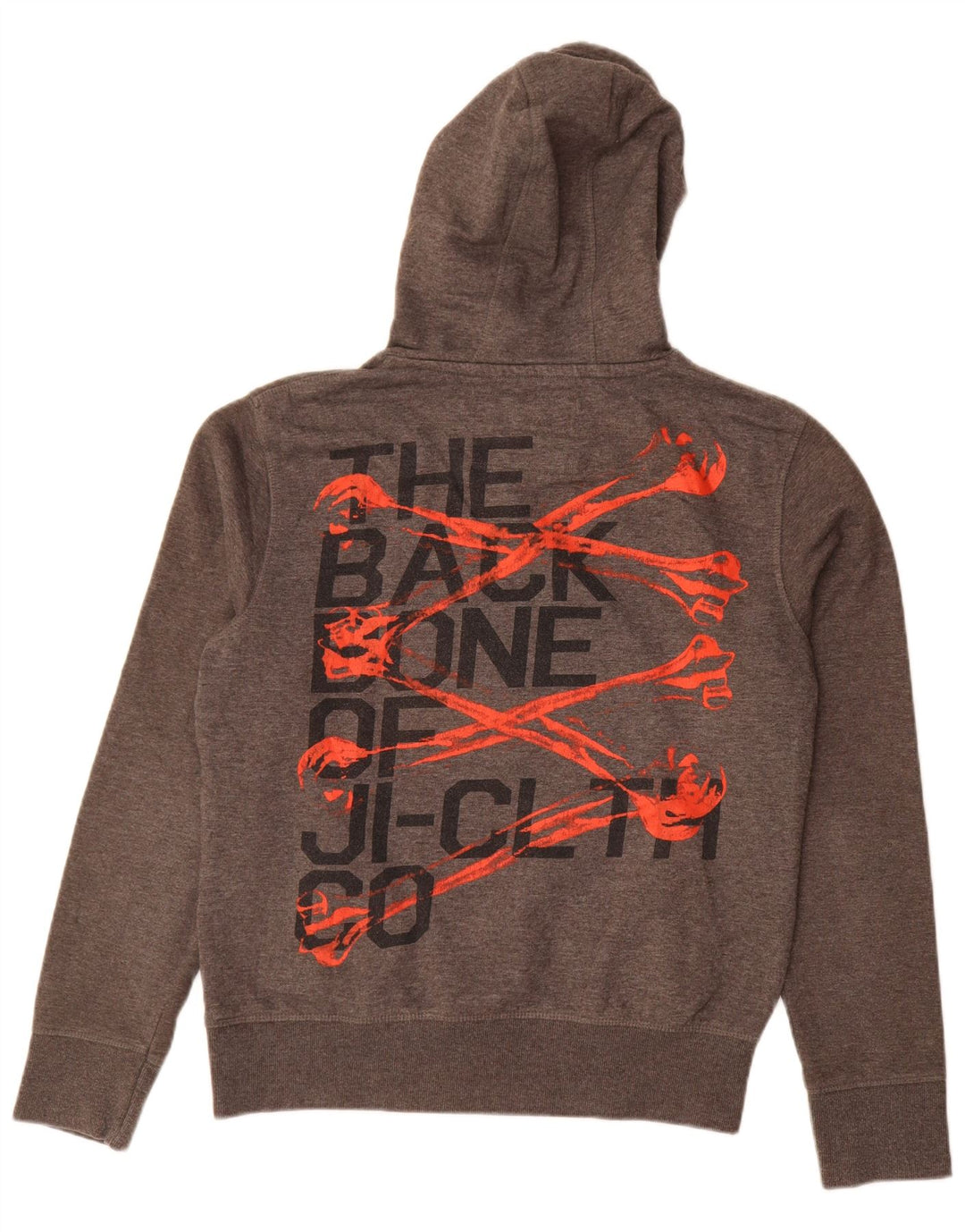 Jack & Jones Ανδρικό γραφικό με κουκούλα, μεσαίο γκρι βαμβακερό