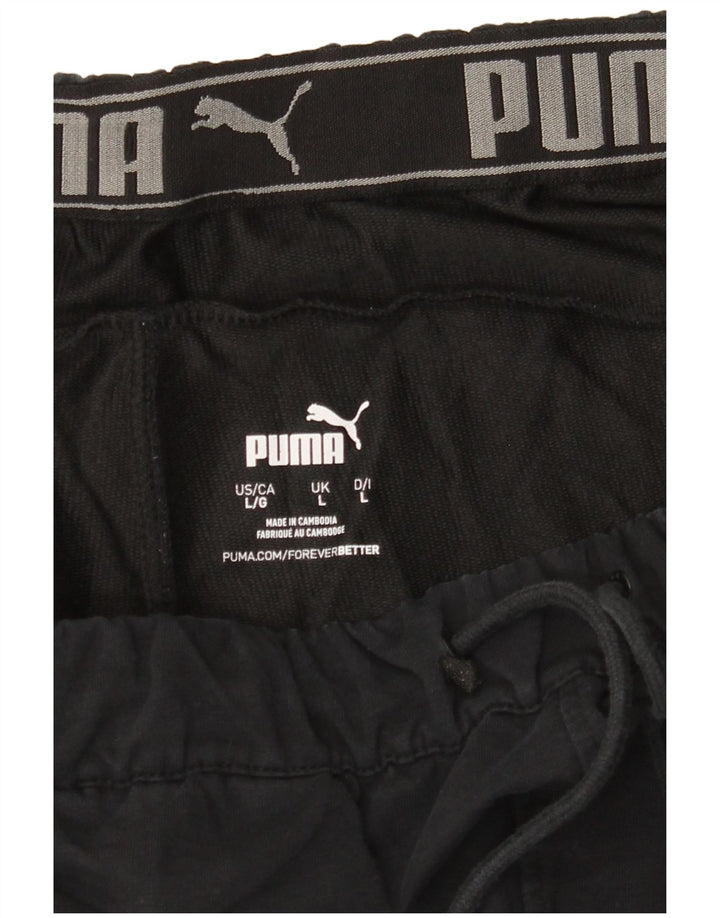 Ανδρικό αθλητικό σορτς PUMA μεγάλο μαύρο