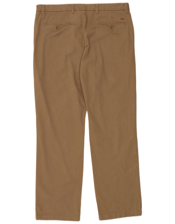 DOCKERS Ανδρικό ίσιο παντελόνι Chino W38 L34 Μπεζ βαμβακερό
