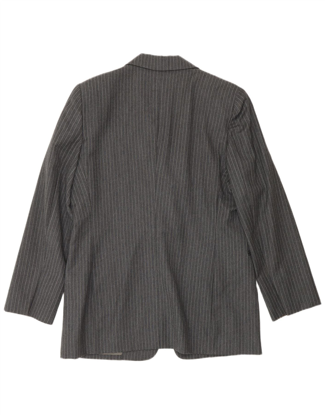 Ferre Γυναικείο τζάκετ 001 1 κουμπιού UK 16 Large Grey Pinstripe Acetate