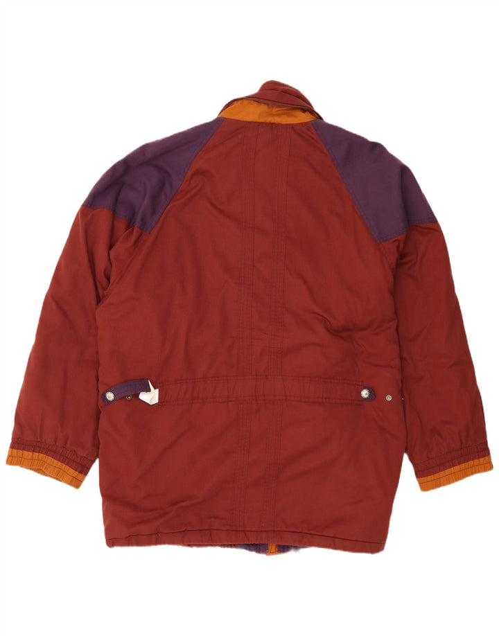 Vintage Ανδρικό Μπουφάν Windbreaker UK 42 XL Maroon Colourblock