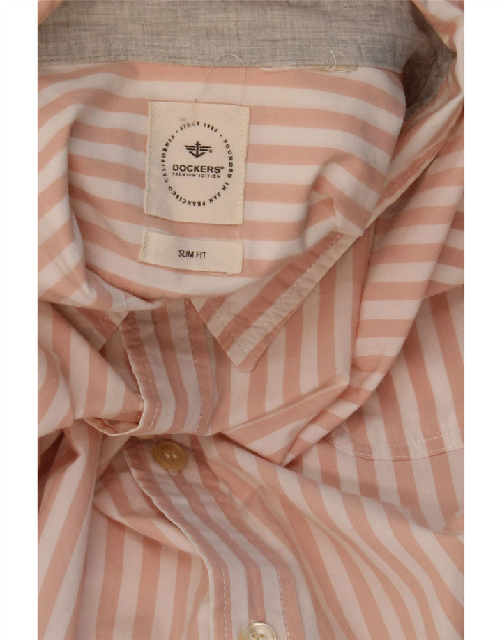 Ανδρικό πουκάμισο Dockers Slim Fit XL Ροζ ριγέ