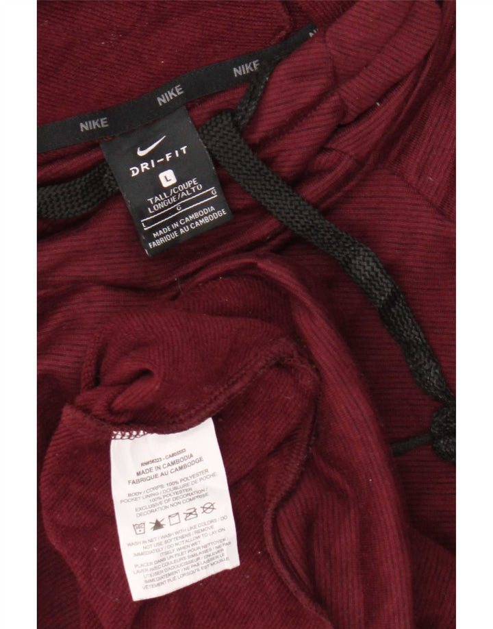 Μεγάλο μπορντό πολυεστέρας Nike Mens Dri Fit Hoodie Jumper