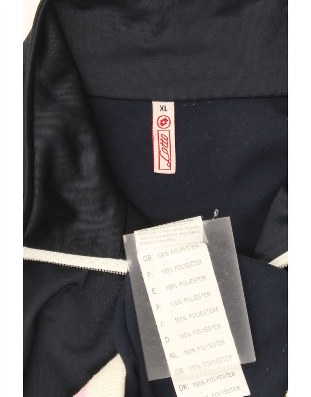 Lotto Γυναικεία αθλητική φόρμα Top Jacket UK 18 XL Navy Blue Colorblock Polyester