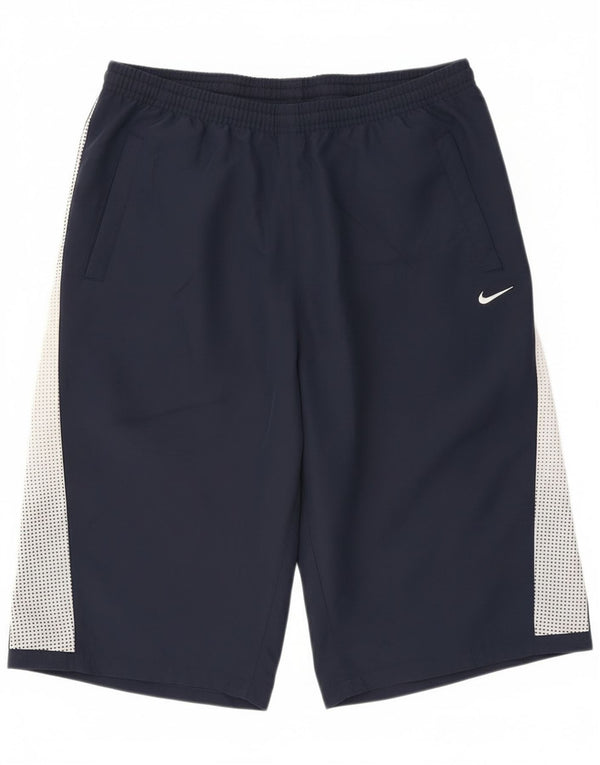 Nike Boys Sport σορτς 13-14 ετών XL Navy Blue Colorblock Πολυεστέρας