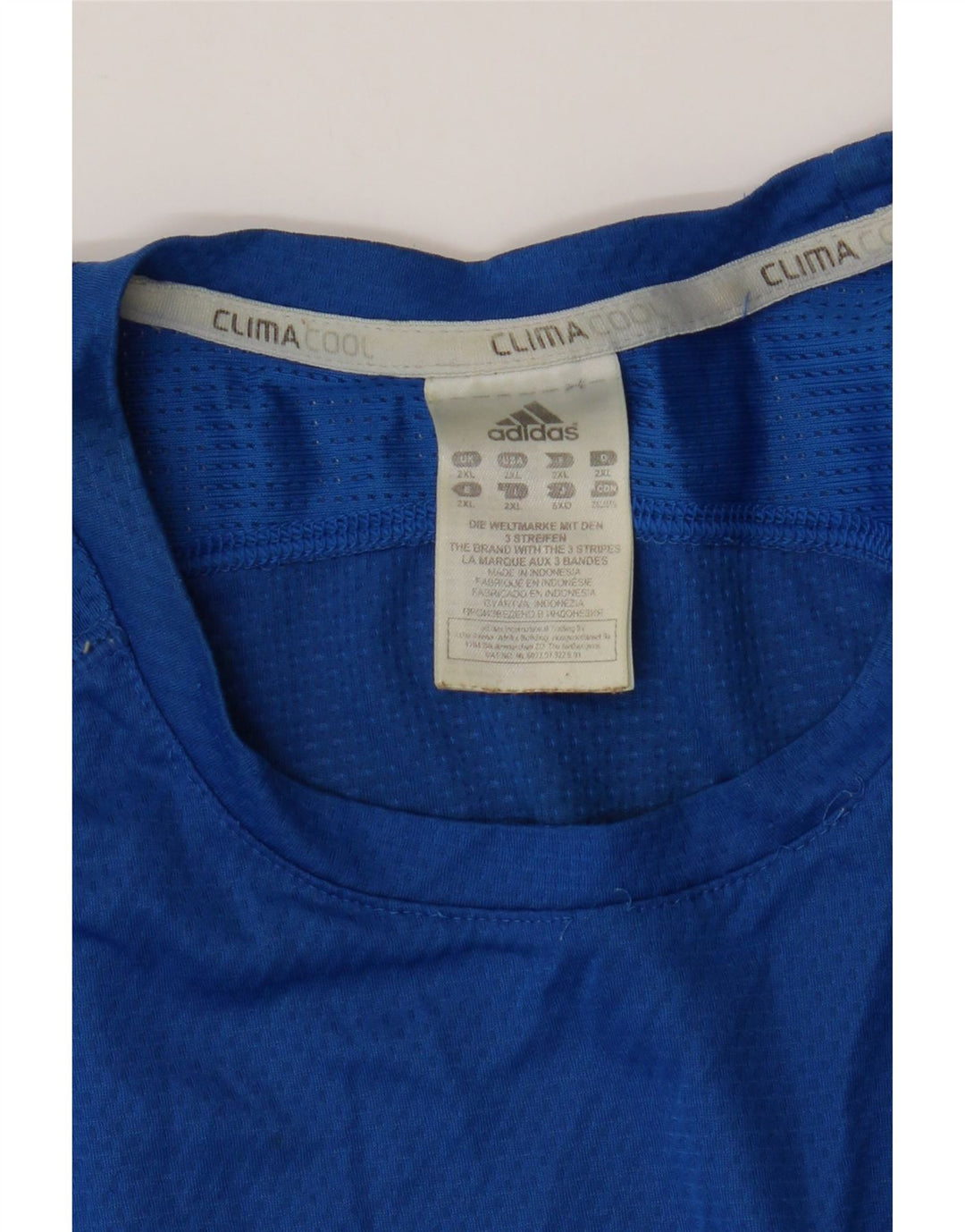 Adidas Ανδρικό T-Shirt Climacool Top 2XL Blue Polyester