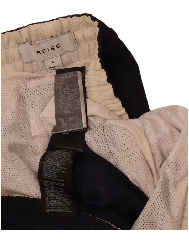 Γυναικείο σορτς κολύμβησης REISS UK 16 μεγάλο Navy Blue Polyamide