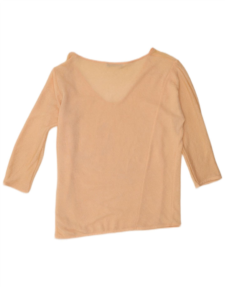 Zara Γυναικείο τοπ 3/4 μανίκι UK 14 Medium Pink Polyester