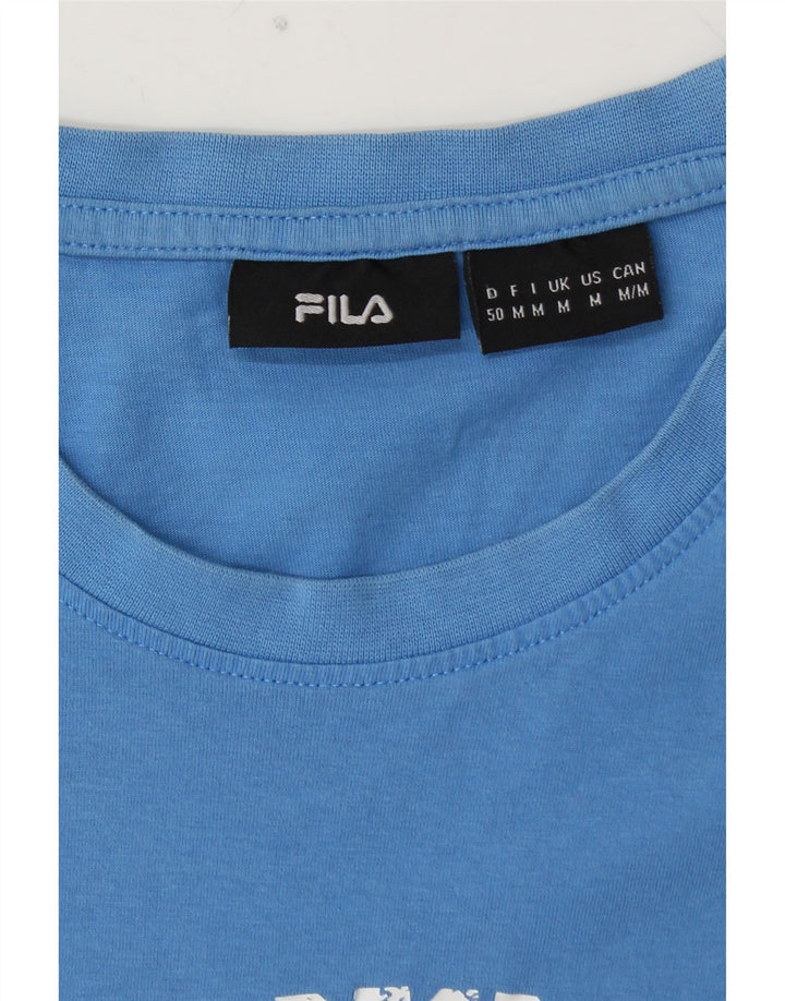 Ανδρικό γραφικό T-Shirt FILA Top Medium Blue