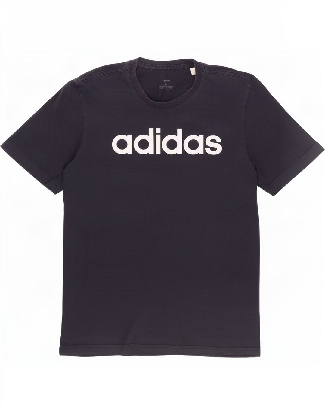 Ανδρικό γραφικό T-Shirt Adidas Top από μεσαίο μπλε ναυτικό βαμβακερό