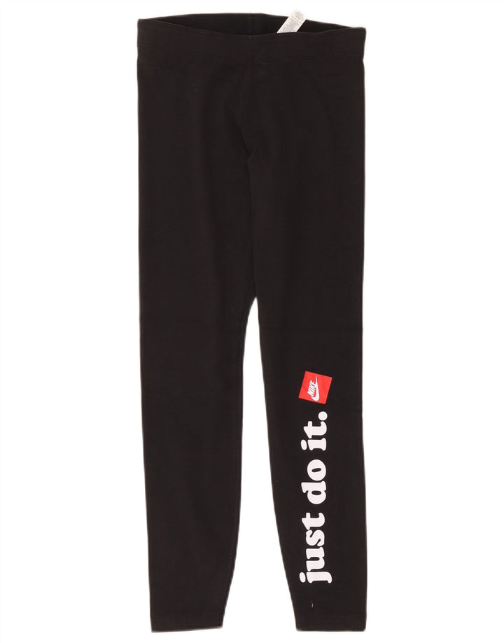 Γυναικεία γραφικά κολάν Nike UK 8 Small Black Polyester
