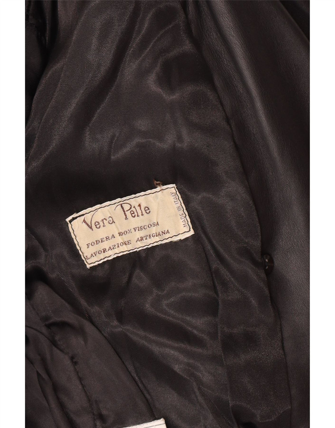 Vintage Γυναικείο Δερμάτινο Μπουφάν UK 14 Medium Black Leather