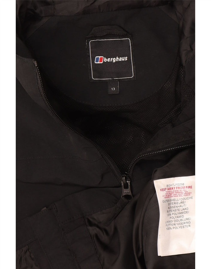 Αδιάβροχο Berghaus Boys Hooded 12-13 Years Black Polyamide