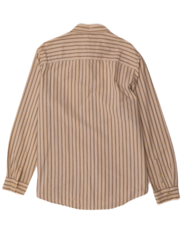 TIMBERLAND Ανδρικό πουκάμισο 2XL Μπεζ ριγέ βαμβακερό