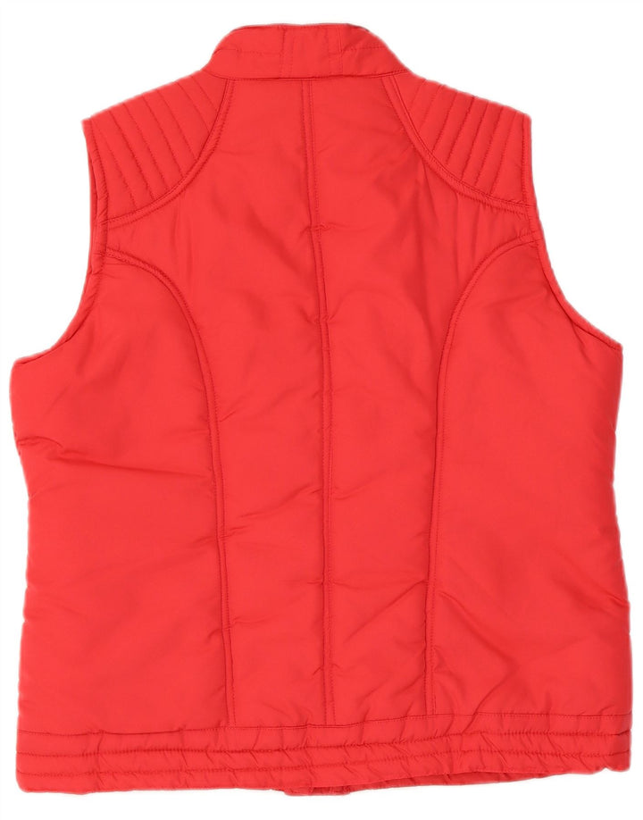 Paco Γυναικείο padded Gilet UK 16 Large Red Polyester