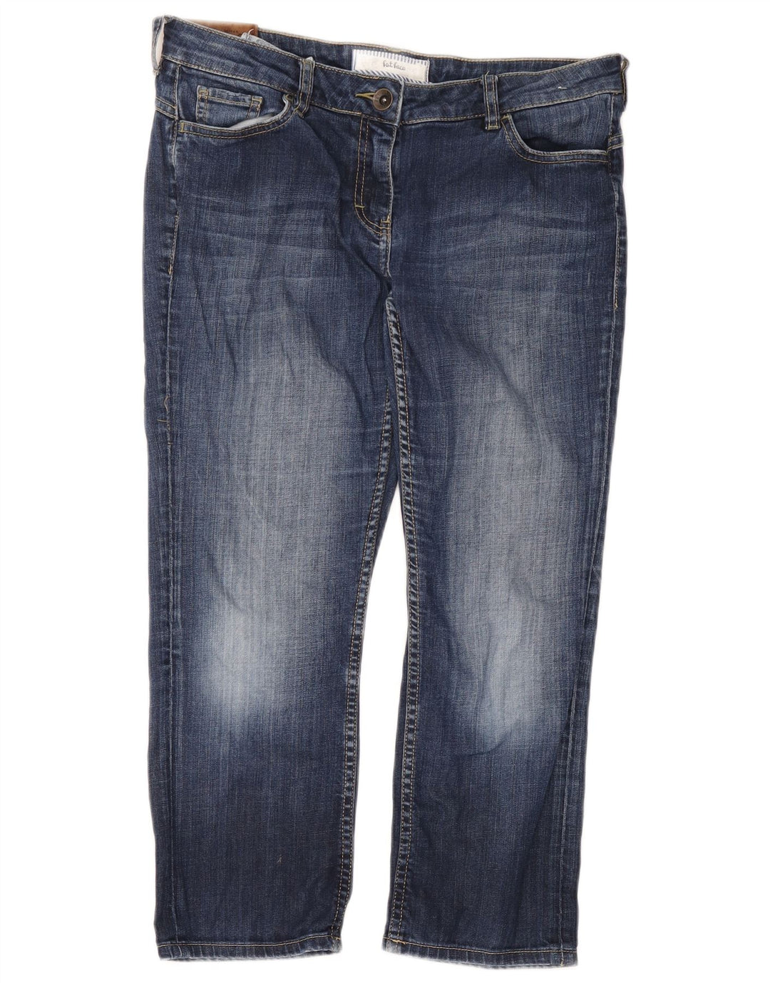 Fat Face Γυναικείο Cropped Jeans UK 12 Medium W34 L23 Blue Cotton