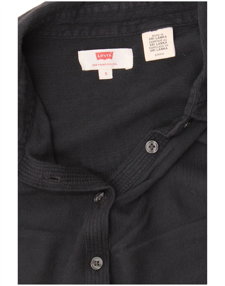 LEVI'S Γυναικείο πουλόβερ Πουκάμισο UK 10 Small Black