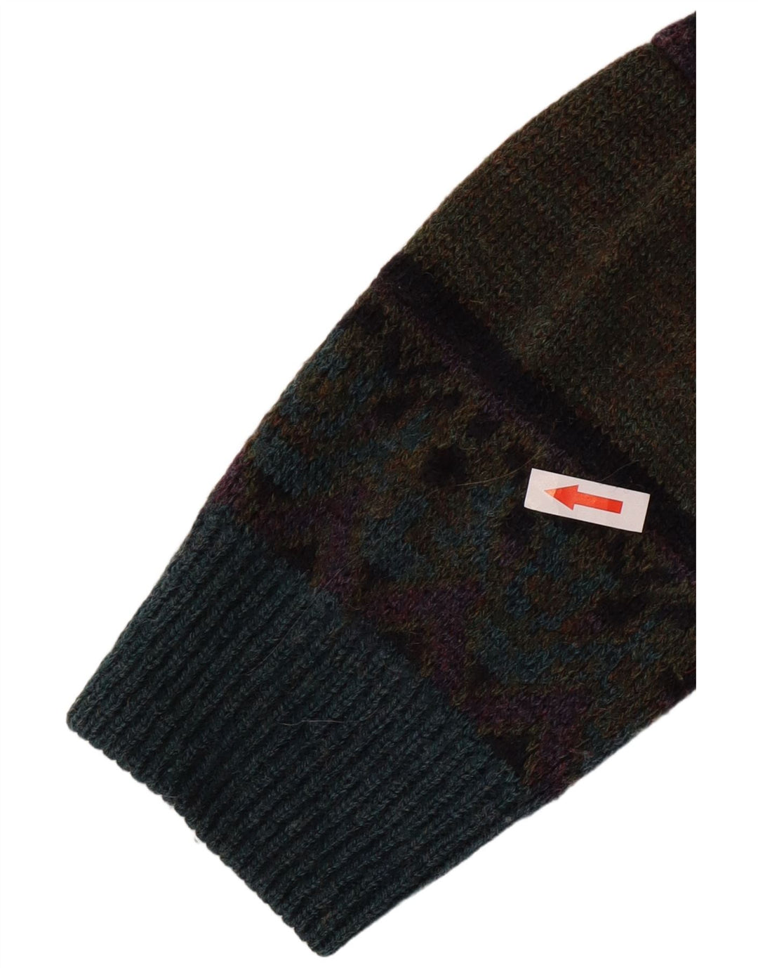 Ανδρικό πουλόβερ με λαιμόκοψη St. Bernard EU 38/40 Medium Green Retro