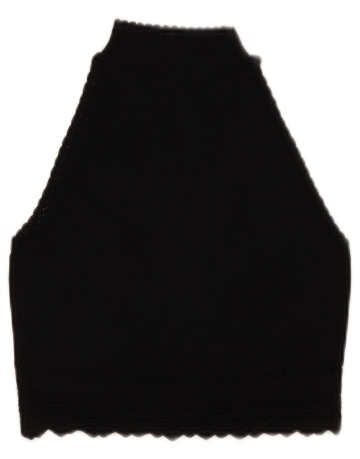 Zara Γυναικείο γιλέκο Crop Tank Top UK 8 Small Black