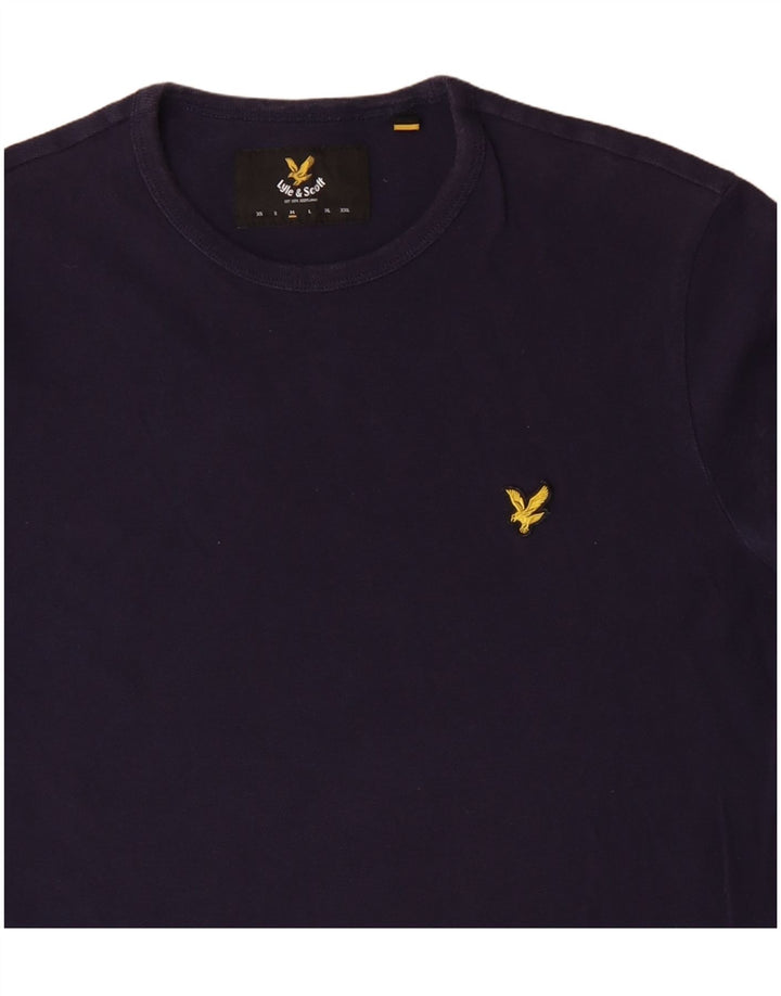 Ανδρικό T-Shirt Lyle & Scott Top από μεσαίο ναυτικό μπλε βαμβακερό