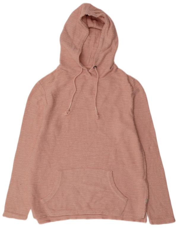 Fat Face Γυναικείο Hoodie Jumper UK 14 Medium Pink Βαμβακερό