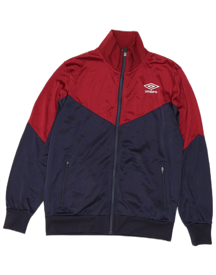 Ανδρική φόρμα UMBRO Top Jacket Small Navy Blue Colorblock Polyester