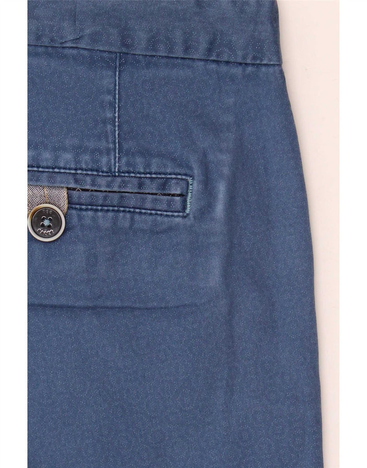 Ανδρικό σορτς Chino Ted Baker W32 Μεσαίο μπλε γεωμετρικό βαμβακερό