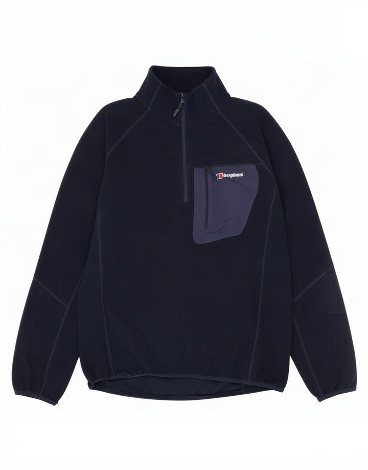Berghaus Ανδρικό φερμουάρ Fleece Jumper Μεγάλο Navy Blue Polyester