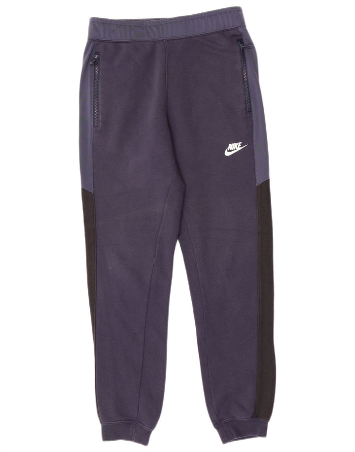 Ανδρική φόρμα NIKE Παντελόνι Joggers XS Navy Blue Colourblock Βαμβακερό