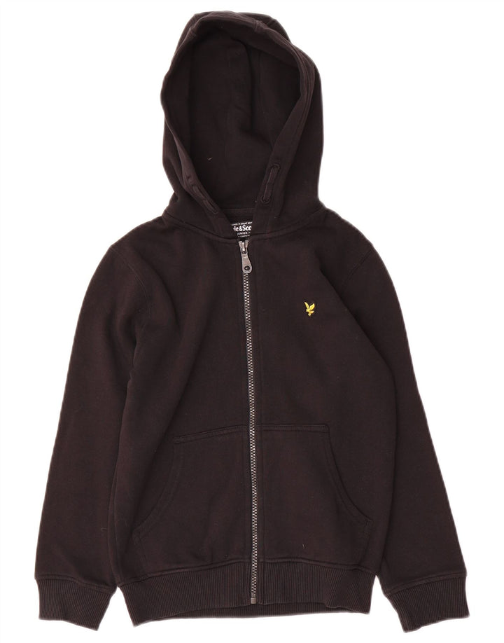 Πουλόβερ Lyle & Scott Boys Zip Hoodie Μαύρο 8-9 ετών