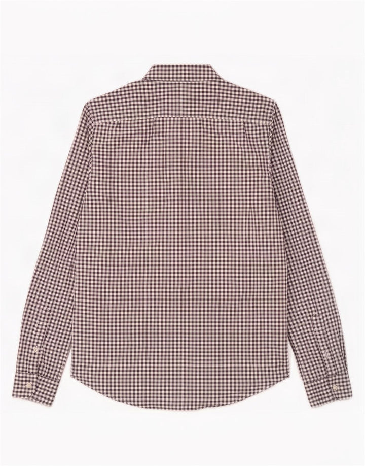 Jack Wills Ανδρικό πουκάμισο Classic Fit Βαμβακερό μεσαίο μπλε ναυτικό Gingham