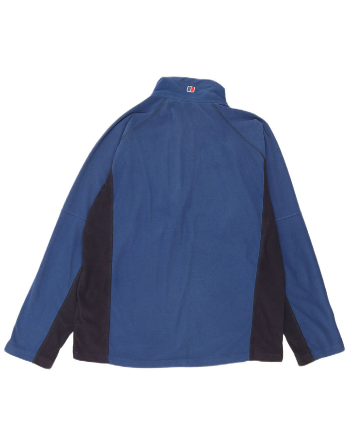BERGHAUS Ανδρικό φερμουάρ με λαιμόκοψη φλις, μεσαίο μπλε πολυεστέρας