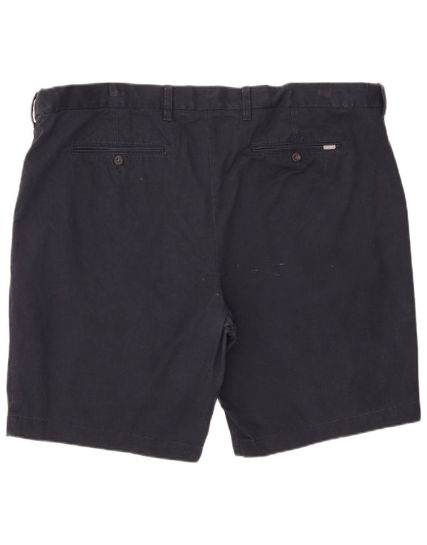 Marks & Spencer Mens Chino Shorts W46 3XL Navy Blue Cotton