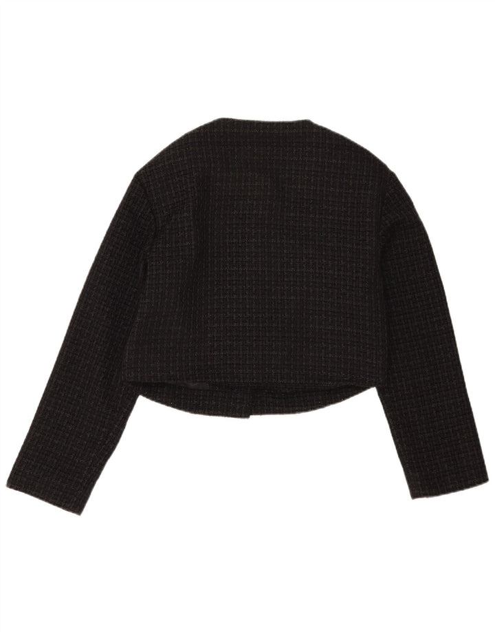 Abercrombie & Fitch Γυναικείο σακάκι σακάκι Crop UK 10 Small Black Check