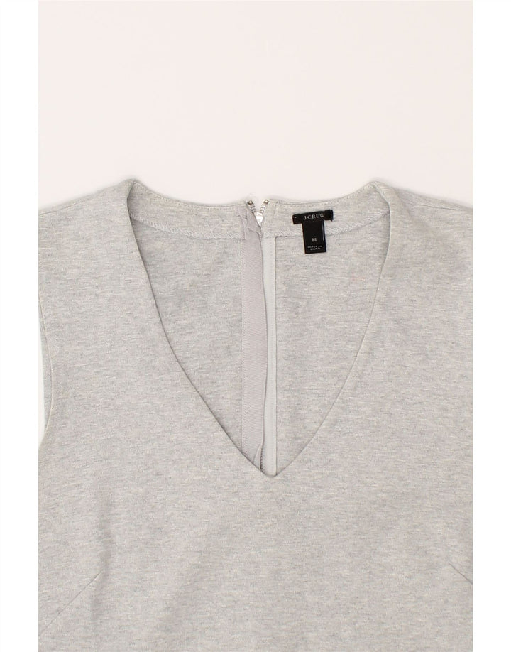 J. CREW Womens Sleeveless Blouse Top UK 12 Medium Grey Cotton Vintage J. Crew and Second-Hand J. Crew from Messina Hembry 