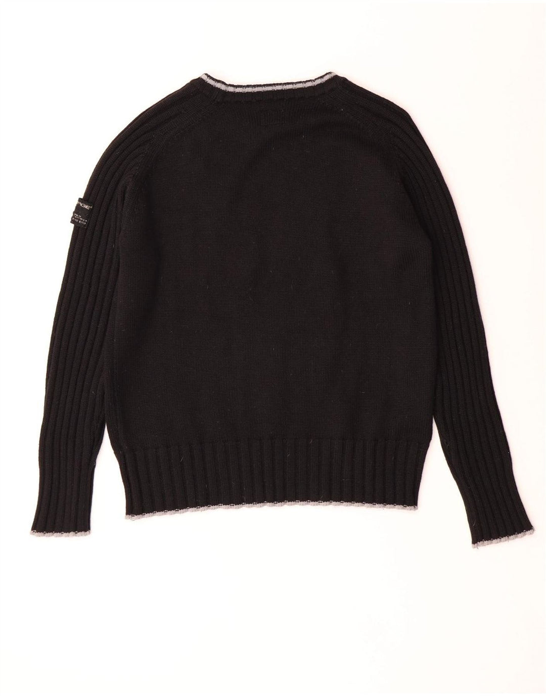 Ανδρικό πουλόβερ Energie Crew Neck Jumper Μαύρο μεγάλο μάλλινο