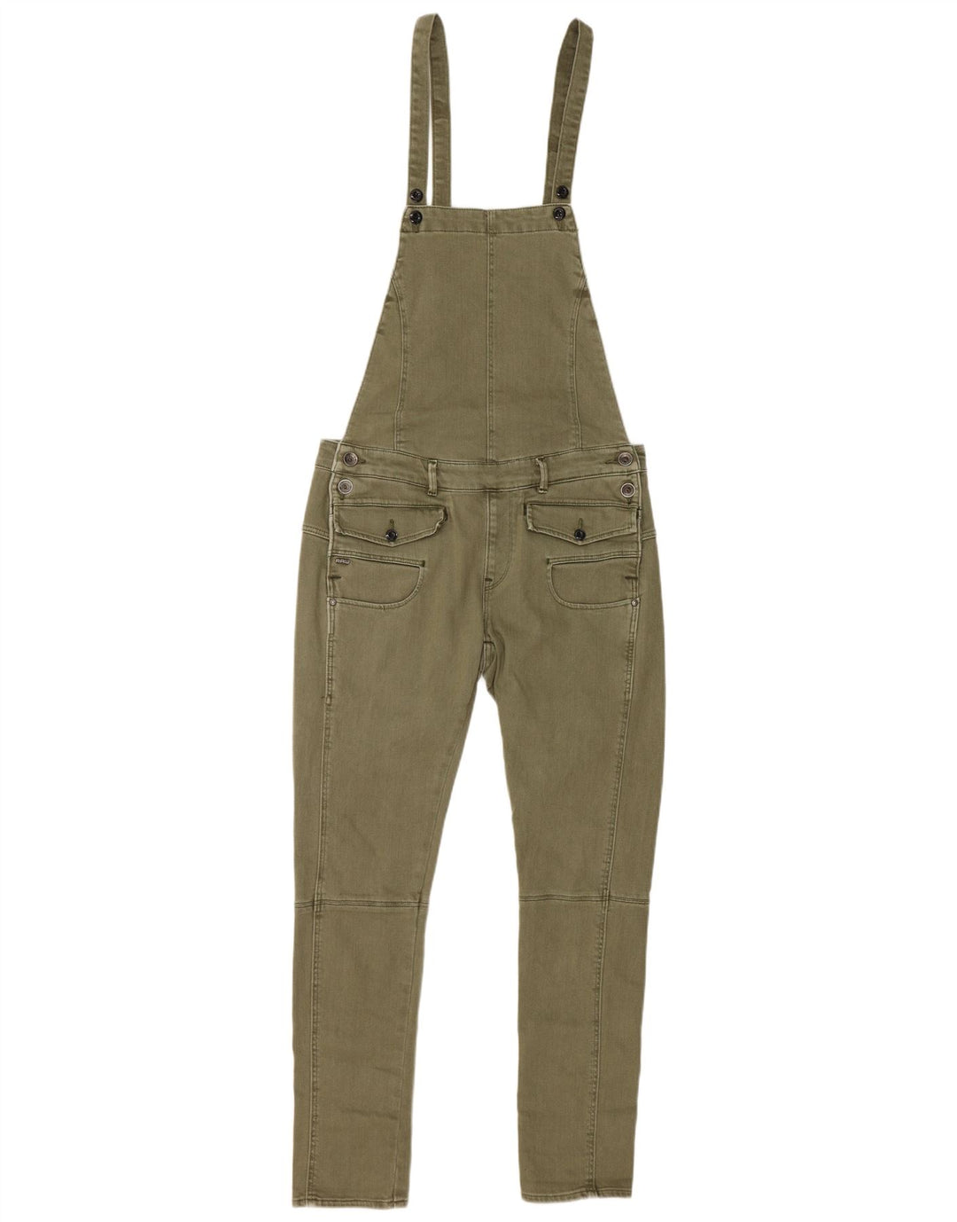 G-STAR Γυναικεία Dungarees Slim Jeans Small W32 L27 Χακί βαμβακερό
