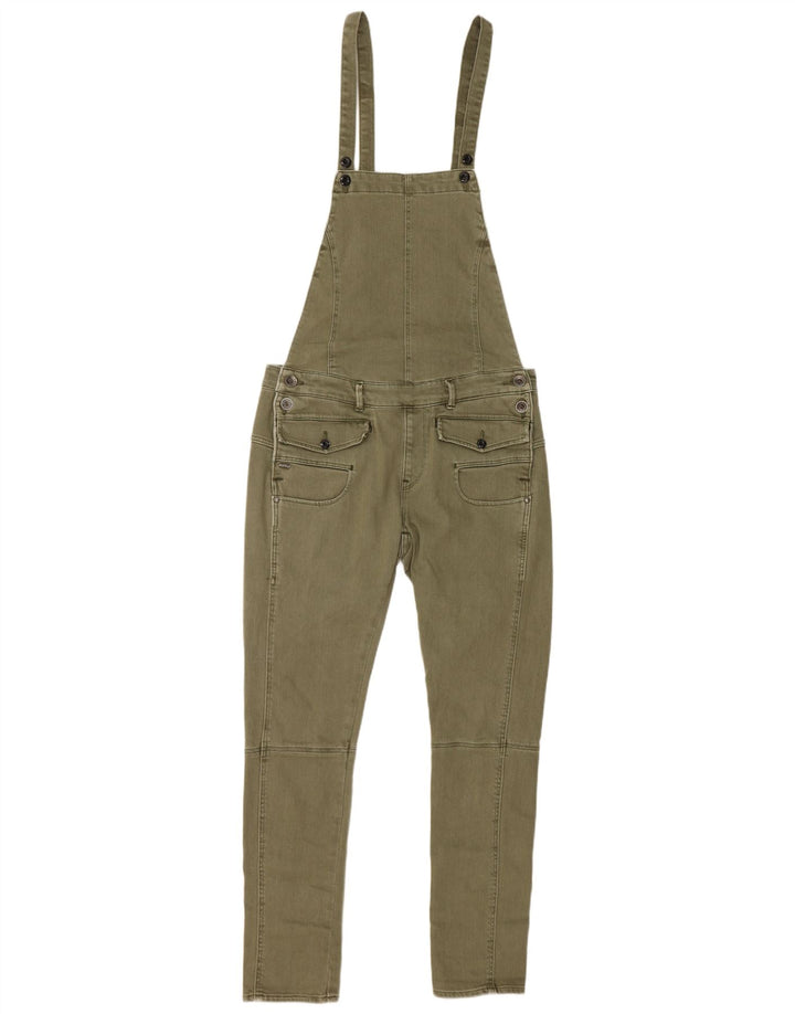 G-STAR Γυναικεία Dungarees Slim Jeans Small W32 L27 Χακί βαμβακερό