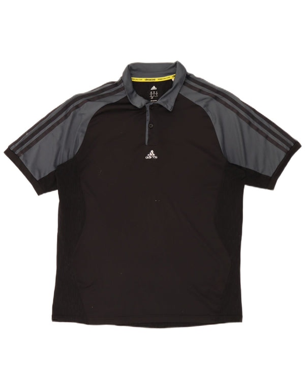Ανδρικό πουκάμισο Adidas Climacool Polo Medium Black Colourblock