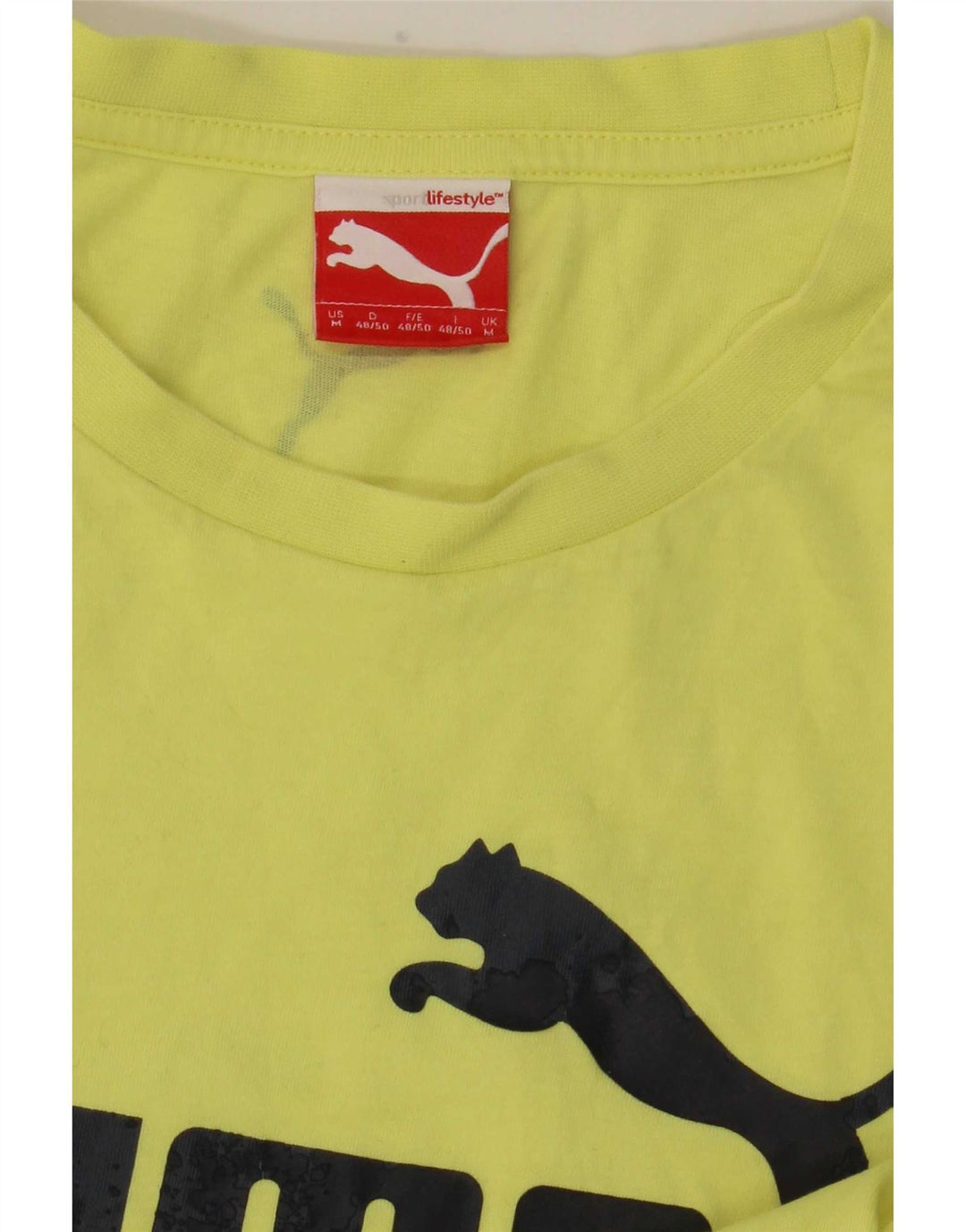 Ανδρικό γραφικό μπλουζάκι Puma, μεσαίο κίτρινο