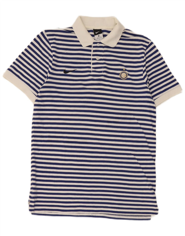 Ανδρικό μπλουζάκι Nike Inter Milan Polo, Βαμβακερό μεσαίο μπλε ναυτικό ριγέ