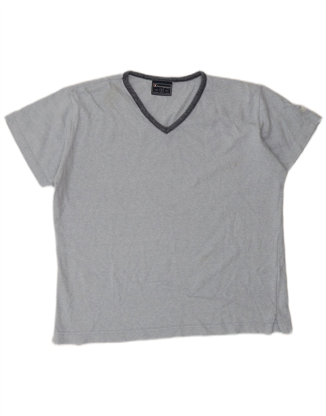Champion Γυναικείο T-Shirt Top UK 14 Medium Blue Cotton