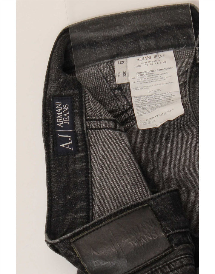 Armani Γυναικείο ίσιο τζιν W32 L33 Γκρι βαμβακερό