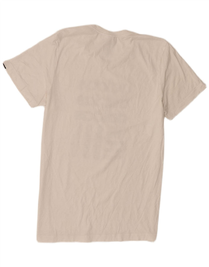 Ανδρικό γραφικό T-Shirt Adidas Top από μεσαίο λευκό βαμβακερό