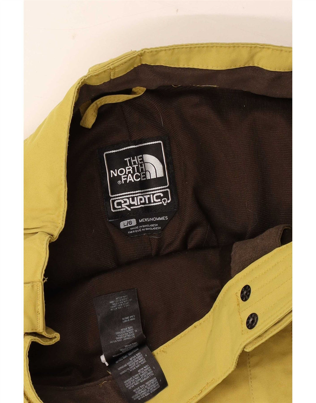 Ανδρικό παντελόνι σκι Cargo North Face μεγάλο κίτρινο νάιλον