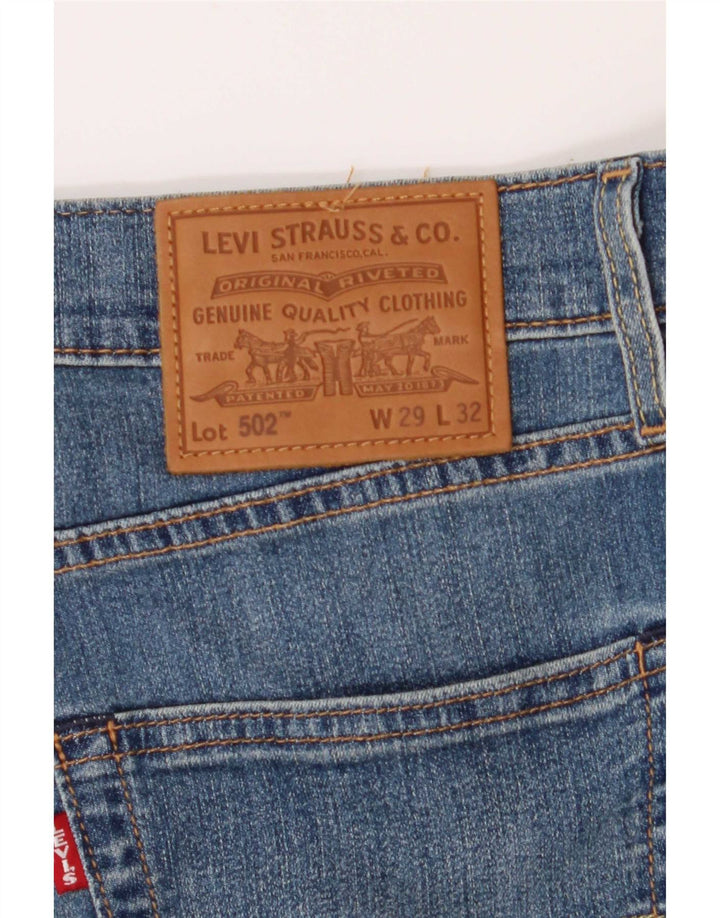 Levi's Mens 502 Tapered Jeans W29 L32 Blue Cotton