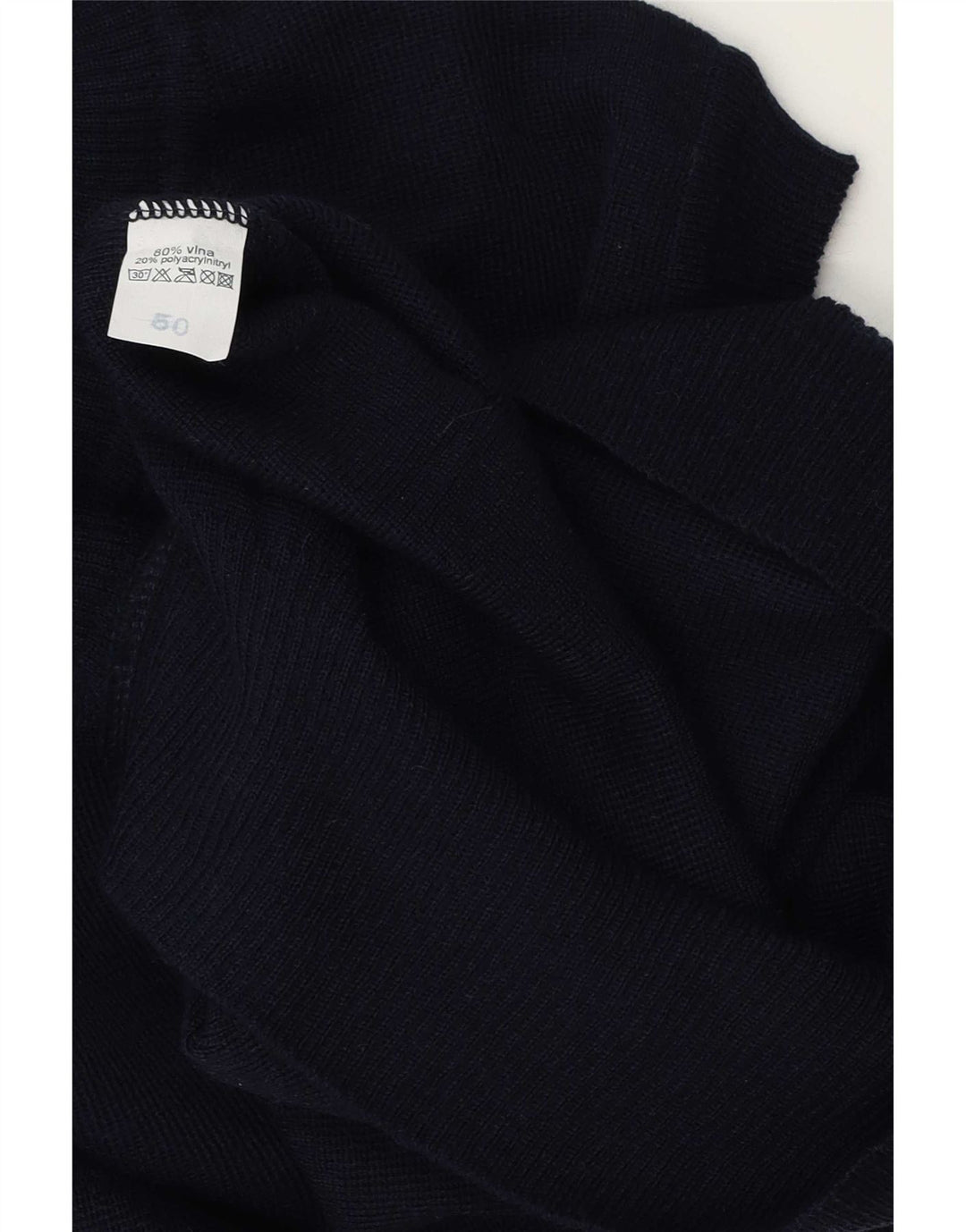 Vintage ανδρικό γιλέκο Tank Top EU 50 Medium Navy Blue Πολυακρυλικό
