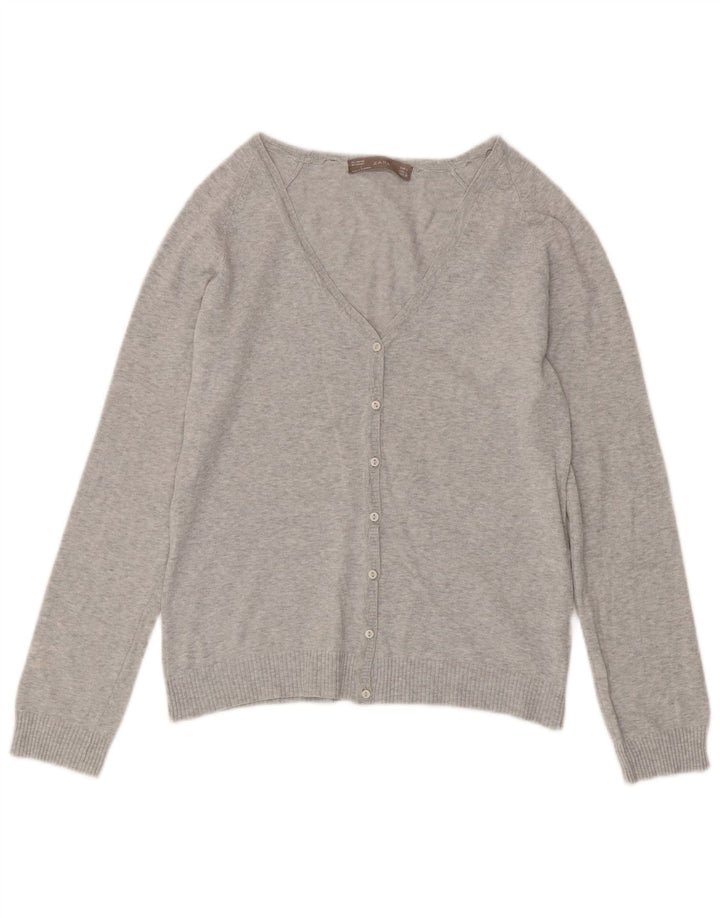 Zara Γυναικεία Ζακέτα UK 14 Large Grey Flecked